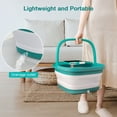 thumbnail image 5 of Tawom Collapsible Foot Spa with Heat,Temperature Control, Bubble, Red Light, Heated Foot Bath Massager with 8 Shiatsu Massage Rollers, Foot Soak Tub for Relaxation,Blue, 5 of 9
