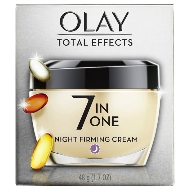Olay Total Effects 7 in One Night Firming Cream Face Moisturizer, 1.7