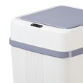 thumbnail image 3 of Touchless Trash Can W/ Lid Battery Operated Modern Rubbish Can for Household Bathroom - White, 3 of 8