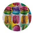 thumbnail image 4 of Orinice Colorful Pattern Round Table Cover Stain Resistant Washable Indoor Outdoor Tablecloth Kitchen Dining Wedding Parties Picnic Farmhouse 100% Polyester Fiber 31-35, 4 of 8