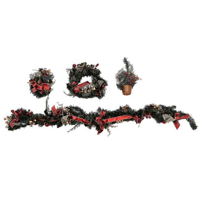 Plastic Plastic Bracelet Wreath with Trees Walls Christmas Home Room