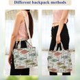 thumbnail image 4 of FORMRS Womens Corduroy Tote Bag Crossbody Shoulder Purse Handbag with Detachable Strap, Abstract Fish Pattern, 4 of 7