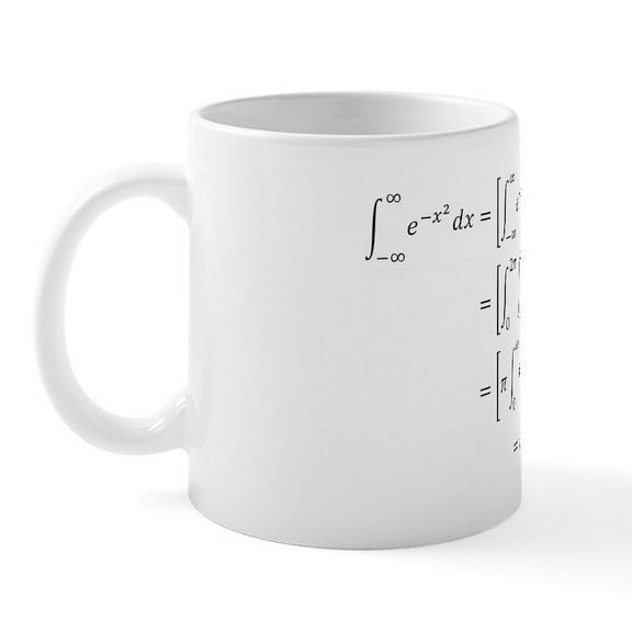 CafePress - Gaussian Integral Mug - 11 oz Ceramic Mug - Novelty Coffee Tea Cup