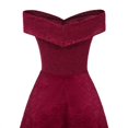 thumbnail image 2 of Vestido de encaje vintage para mujer, vestido de fiesta de noche de manga corta Irfora borgoña/XXL, 2 of 7