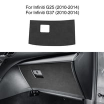 Car Passenger Side Toolbox Kick Guard with Suede for 2010-2014 Infiniti G25 G37 Left Drive, Black