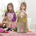 thumbnail image 4 of Rovga Non-woven Easter Basket Decoration Rabbit Bow Storage Basket Portable Bucket, 4 of 9
