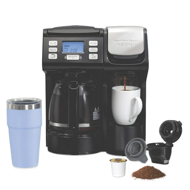 Hamilton Beach FlexBrew Cafetera Trio, Depósito de 56 fl oz, 49902