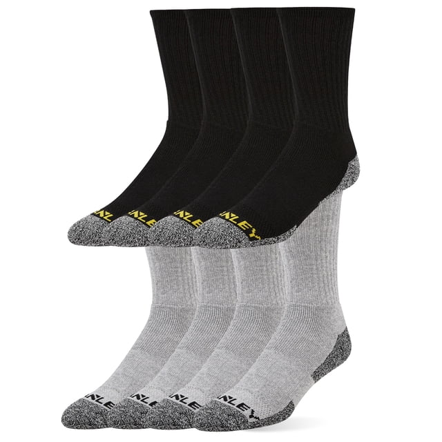 Calcetines de trabajo STANLEY para hombre, 8 pares, gruesos y acolchados, largos