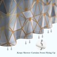thumbnail image 6 of Gold Black Checkered Pattern Shower Curtain 72"x84" ,Bathroom Decorative Shower Curtains Set with 12 Hooks,Modern Waterproof Washable Shower Curtain, 6 of 6