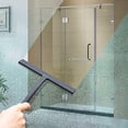 thumbnail image 4 of MesaSe Shower Squeegee Window Glass Wiper Scraper Cleaner Enhanced Handle with Silicone Blade & Holder Hook for Bathroom/Kitchen/Car Glass/Mirror/Door/Tile, 9-Inch (Black), 4 of 10