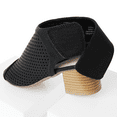 thumbnail image 3 of J. Adams Maddie Booties for Women - Peep Open Toe Low Block Chunky Heel Hook & Loop Strap Sandals, 3 of 7