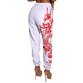 thumbnail image 4 of ZAXARRA Ladies Ankle Banded Pants Lip/Letter/Dragon Printing Long Trousers, 4 of 8