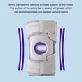 thumbnail image 4 of Washranp 1Pair Knee Brace Support,Adjustable Fastener Tape Breathable Universal Knee Pads Patella Stabilizer Knee Pain Relief Dual Compression Knee Sleeves, 4 of 5