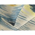 thumbnail image 4 of Ambesonne Ocean Quilted Bedspread Set 3 Pcs, Cloudy Tropical Island, Queen Size, Beige Yellow Navy, 4 of 5