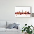 thumbnail image 3 of Trademark Fine Art 'Auckland New Zealand Skyline Red' Canvas Art by Michael Tompsett, 3 of 4