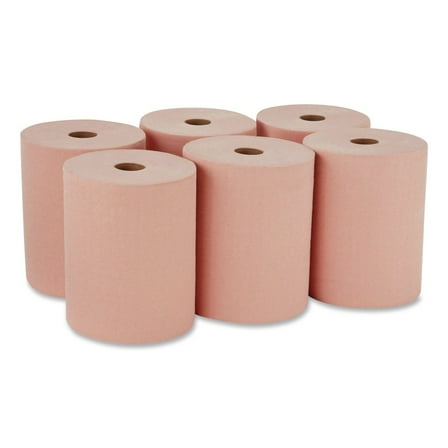 Georgia-Pacific 20067 10 in. x 250 ft. goRag Premium All-Purpose DRC Roll Wipers - Orange (6/Carton)