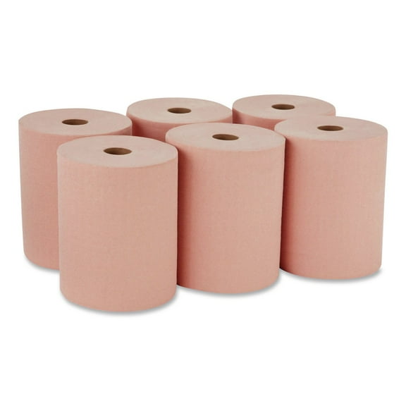 Georgia-Pacific 20067 10 in. x 250 ft. goRag Premium All-Purpose DRC Roll Wipers - Orange (6/Carton)