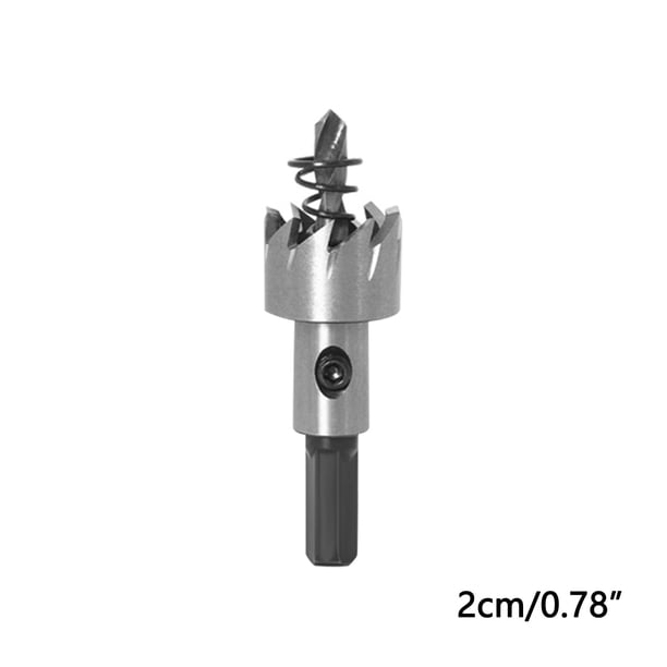 Fiudx Perforadora de Acero Inoxidable, Diseño de Dientes de Sierra de Acero de Alta Velocidad, Corte Rápido y Duradero, Compatible con Múltiples Materiales, Perforación de Precisión, para Madera, Met