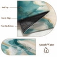 thumbnail image 6 of 5'x8' Area Rugs, Teal Brown Indoor Outdoor Area Rug for Living Room Bedroom, Modern Abstract Art Water Ripple Washable Bathroom Rugs Kitchen Floor Carpet Mats Home Decor Aesthetic, 6 of 8