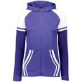 thumbnail image 1 of Ladies Retro Grade Jacket, Purple & White - Extra Large, 1 of 1