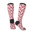 thumbnail image 4 of Daiia Sports Socks Strawberry Printed Novelty Crew Socks for Men Women Knee High Socks Cotton Socks Soft & Breathable Support Unisex Socks, 4 of 9