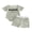 Style 18, variant on Loicainy Infant Baby Boy Summer Outfits 3 6 12 18 Month Letter Embroidered Crew Neck Short Sleeve Romper and Shorts 2 Pcs Clothes Set
