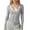 Gray(New), variant on PFRNLF Ribbed Knit T Shirts for Women Fall Casual Button Henley Basic Slim Fit Long Sleeve Tops