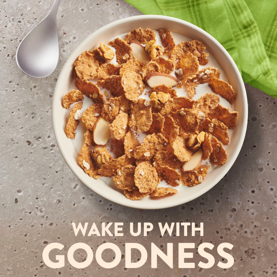 Nature Valley Honey Almond Cereal, Excellent Source of Fiber, Family Size, 19.8 oz