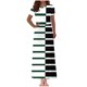 thumbnail image 1 of Vestido Corto de Verano de la Moda de las Mujeres Impreso de Manga Corta Cuello Redondo Tobillo de Longitud Vestido Casual, 1 of 5