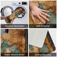 thumbnail image 6 of Salouo Antique Map Adventure Scene Pattern Outdoor Indoor Sturdy Doormats 16’’×24’’, Anti Fatigue Soft Flannel Thick Door Mat,Non-Slip Rectangle Rug Cushion, 6 of 7