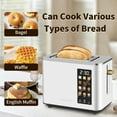 thumbnail image 7 of 2 Slice-Toaster,Touch Control LCD Screen,6 Shade Setting & Bread Selection,Removable Crumb Tray,Stainless Steel,900W,Silver, 7 of 7