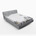 thumbnail image 1 of Ambesonne Flower Fitted Sheet, Chamomiles Springtime, Full Size, Grey Mustard, 1 of 2