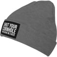 thumbnail image 2 of Shut Your Cornhole Bonnet Tricoté Femmes Hommes Bonnet d'Hiver Chaud, 2 of 7