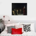 thumbnail image 4 of Wuche  Daniel in the Lions’ Den, Mezzotint Canvas Wall Art Print, Inspirational Lion Artwork, Christian and Jewish Religious Scripture Home Decor, 18"x12" 16x12in, 4 of 4