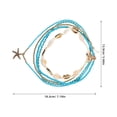 thumbnail image 3 of 5 collares bohemios multicapa con conchas, estrellas de mar y cuentas de arroz, joyería de moda para mujer, para playa, verano y ropa informal., 3 of 5