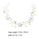 thumbnail image 2 of KAKOWELY Diadema con flores de boda y perlas sintéticas para mujer, accesorio para novia, 2 of 5