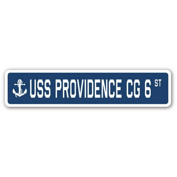 USS PROVIDENCE CG 6 Street Sign us navy ship veteran sailor gift