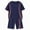 H505-Navy, variant on Boys Shorts Set 2 Pieces Athletic Outfits Short Sleeve Tee Shirt and Summer Shorts Set(Yellow,7-8 Y)