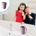 thumbnail image 4 of Vaso de plástico reutilizable para cepillo de dientes DcGZvy, con asa, para baño, para niños y adultos, ideal como regalo de San Valentín., 4 of 6