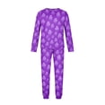 thumbnail image 5 of Matching Family Halloween Sleepwear Set Graphic Moon and Potion Print Long Sleeve Top and Pants Holiday Loungewear, 5 of 6