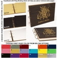 thumbnail image 6 of Darling Souvenir Personalized Engraved Laser Cut Wedding Guest Book Wooden Cover Sign-in Book Registry Guestbook Scrapbook-QU, 6 of 7