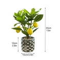 thumbnail image 2 of Yuedong Flower Pot Home Decoration Simulation Lemon Arrangement Shooting Yellow 15-40cm Injection Molded Stem Artificial Plant, 2 of 8