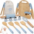 thumbnail image 1 of Set de cocina de madera para niños Biticolor, 15 piezas, kit Montessori, 1 of 6