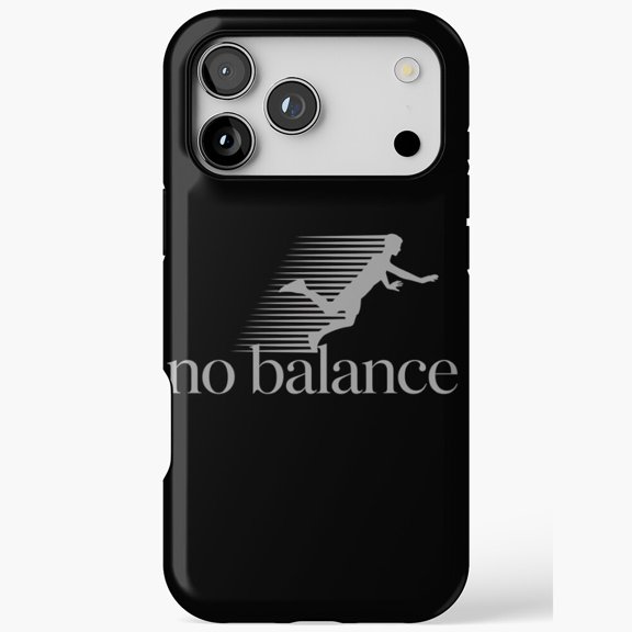 No Balance Silhouette Runner for iPhone Case 11 through 17 Pro Max