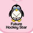 thumbnail image 4 of Inktastic Future Hockey Star Penguin Boys or Girls Baby Bib, 4 of 4