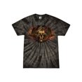 thumbnail image 1 of Wild Bobby, Gothic Skull and Dragon, Pop Culture, Tie-Dye Tees, Spiral Black, Large, 1 of 3