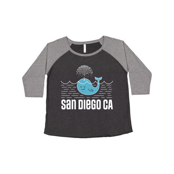 Inktastic San Diego California Whale Women's Plus Size T-Shirt