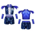 thumbnail image 3 of MSemis Kids Boys Girls Sequins Hip-hop Jazz Dancewear Outfit, 3 of 4