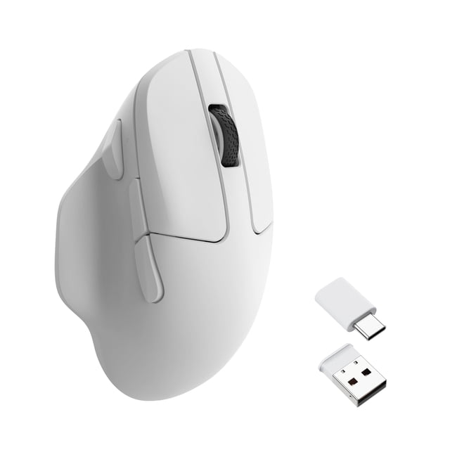 Ratón inalámbrico para ordenador Keychron M7 26K DPI 63g blanco