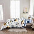 thumbnail image 4 of 4-Pcs Construction Twin Size Boys Bedding Set, Kids Comforter Set for Teens, 4 of 7